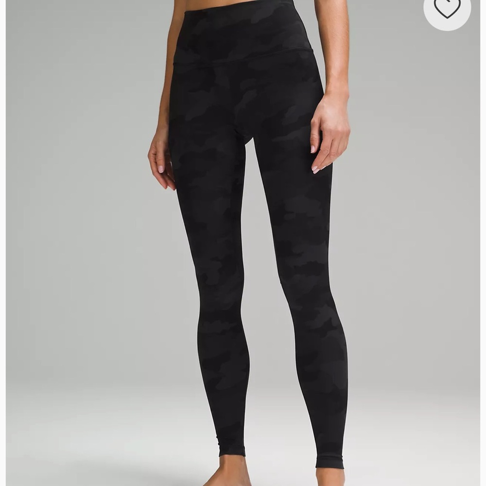 Lululemon Align 25” Leggings Heritage 365 Camo Deep Coal Multi